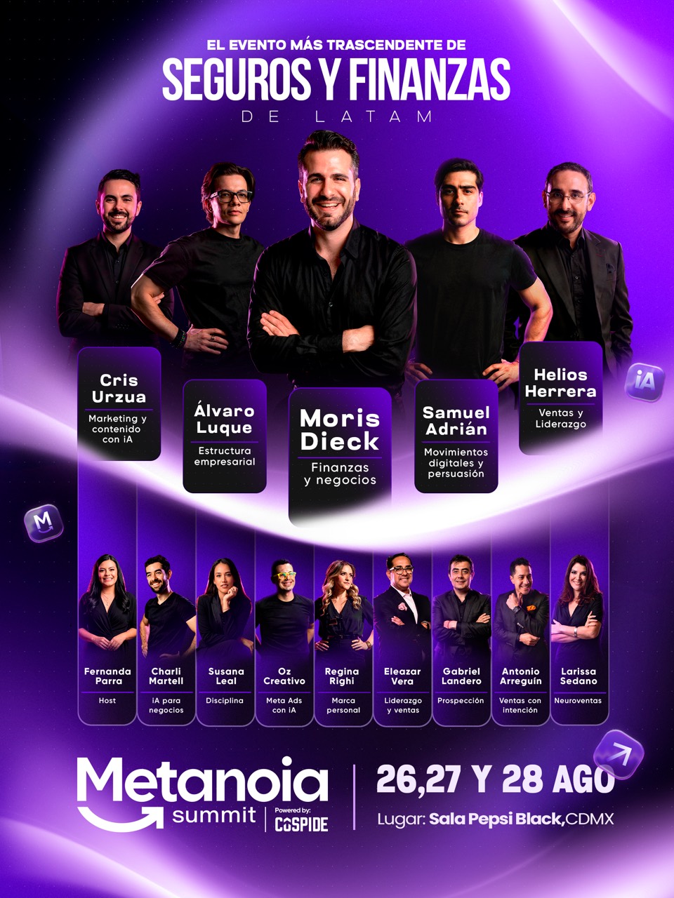 Conferencistas confirmados del Metanoia Summit
